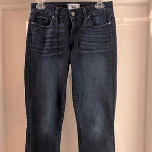 PAIGE Kylie Crop Mid-Rise Medium Wash Denim-Size 26